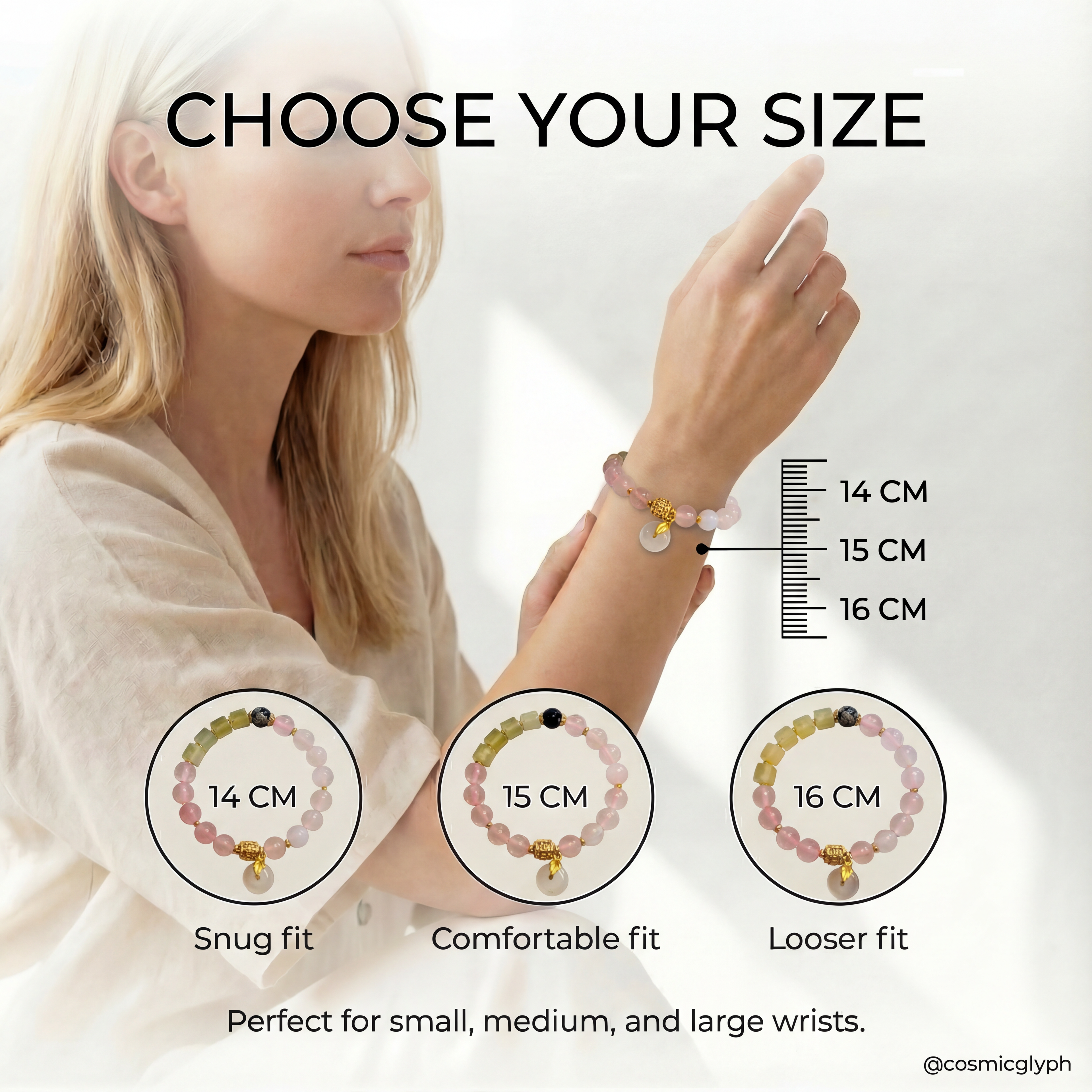 Cancer Zodiac Bracelet, The Nurturer‘s Haven – Moonstone & Rose Quartz Healing Jewelry for Emotional Protection & Self-Love